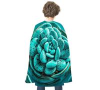 RTFGHJS Many Mexican Skull Halloween Cloak Christmas Cape Costume Accessory Cosplay Cloak for Parties Short Capes, Turquoise Wonders, One Size