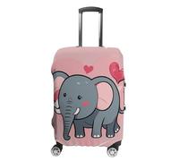 RTFGHJS Monochrome Heart Tail Doodle Style Luggage Cover Elastic Luggage Covers for Suitcase Travel Luggage Covers Anti-Scratch Washable Suitcase Sleeve Fits 19-32 Inch Luggage, white, L