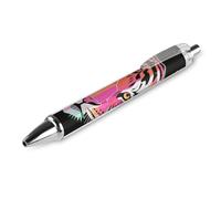 RTFGHJS Neon Tiger Art Wild Animal Wildlife Ballpoint Pens Retractable Ball Point Pens Smooth 0.5mm Medium Writing Pen Black Ink Pen for Men Women 1 PCS