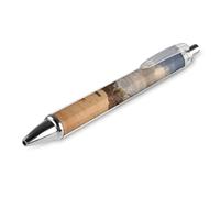 RTFGHJS Old Wild West Cowboy Town Ballpoint Pens Retractable Ball Point Pens Smooth 0.5mm Medium Writing Pen Black Ink Pen for Men Women 1 PCS