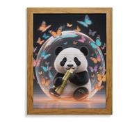 RTFGHJS Orange Bubble Windmill Panda Diamond Painting Kit - DIY Canvas Art Decor with Drill Pen, Tray & Wax, Waterproof Sparkling Wall Craft for Home Decor, Birthdays, Christmas Yellow Wood 40 * 50cm