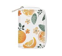 RTFGHJS Oranges And Lemons Credit Card Holder Wallet PU Leather Card Case Cards Protector Front Pocket Wallets