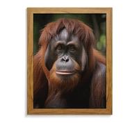RTFGHJS Orangutan Taking Photo Diamond Painting Kit - DIY Canvas Art Decor with Drill Pen, Tray & Wax, Waterproof Sparkling Wall Craft for Home Decor, Birthdays, Christmas Yellow Wood 40 * 50cm