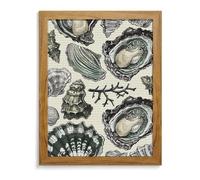 RTFGHJS Oysters and Shells Diamond Painting Kit - DIY Canvas Art Decor with Drill Pen, Tray & Wax, Waterproof Sparkling Wall Craft for Home Decor, Birthdays, Christmas Yellow Wood 40 * 50cm