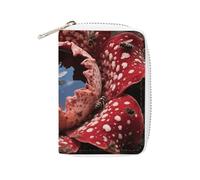 RTFGHJS Rafflesia with Flies Credit Card Holder Wallet PU Leather Card Case Cards Protector Front Pocket Wallets