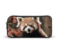 RTFGHJS Red Pandas Pencil Case, Large Capacity Zipper Pencil Pouch Portable Office Stationery Makeup Bag, Desk Organizer for Stationery, Travel Toiletry, Makeup, Supplies