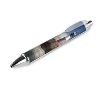 RTFGHJS Sea Lighthouse Ballpoint Pens Retractable Ball Point Pens Smooth 0.5mm Medium Writing Pen Black Ink Pen for Men Women 1 PCS