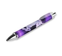 RTFGHJS Silver Horse Ballpoint Pens Retractable Ball Point Pens Smooth 0.5mm Medium Writing Pen Black Ink Pen for Men Women 1 PCS