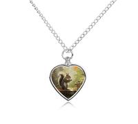 RTFGHJS Squirrel Eats Nuts Urn Necklace for Ashes Personalized Cremation Jewelry Heart Pendant Keepsake Jewelry for Dog Cat Sympathy Gift for Pets Lovers