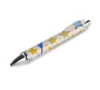 RTFGHJS Star Bird Print Ballpoint Pens Retractable Ball Point Pens Smooth 0.5mm Medium Writing Pen Black Ink Pen for Men Women 1 PCS