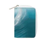 RTFGHJS Surfing Credit Card Holder Wallet PU Leather Card Case Cards Protector Front Pocket Wallets