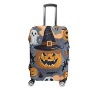 RTFGHJS The Wandering Ghost Luggage Cover Elastic Luggage Covers for Suitcase Travel Luggage Covers Anti-Scratch Washable Suitcase Sleeve Fits 19-32 Inch Luggage, white, Small