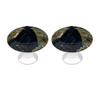 RTFGHJS The Witch of Darkness Cabinet Knobs, 2-Pack Stainless Steel Kitchen Handles for Drawers, Dresser, Cupboard, Desk Durable Metal Hardware, Easy Installation