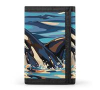RTFGHJS Trifold Wallet for Men, Bald Eagle Coin Purse Slim Money Clip Credit Card Holder with 8 Card Slots, Orca Killer Whale Print, One Size, Modern