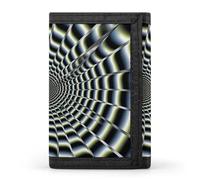 RTFGHJS Trifold Wallet for Men, Spiral Optical Illusion Gif Coin Purse Slim Money Clip Credit Card Holder with 8 Card Slots, spiral optical illusion gif, One Size, Modern