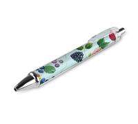 RTFGHJS Various Berry Paintings Ballpoint Pens Retractable Ball Point Pens Smooth 0.5mm Medium Writing Pen Black Ink Pen for Men Women 1 PCS