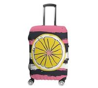 RTFGHJS Yellow Lemon Slices Luggage Cover Elastic Luggage Covers for Suitcase Travel Luggage Covers Anti-Scratch Washable Suitcase Sleeve Fits 19-32 Inch Luggage, white, Small
