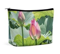 RTFNGLS Beautiful Lotus Flowers Portable Travel Toiletries Makeup Bag Bathroom Storage Bag Makeup Bag Portable Makeup Bag Large Capacity Travel Makeup Bag Organize, style, One Size