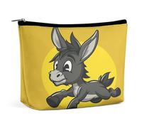 RTFNGLS Cartoon Donkey Image Portable Travel Toiletries Makeup Bag Bathroom Storage Bag Makeup Bag Portable Makeup Bag Large Capacity Travel Makeup Bag Organize, style, One Size