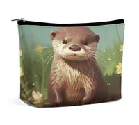 RTFNGLS Cute Otter Portable Travel Toiletries Makeup Bag Bathroom Storage Bag Makeup Bag Portable Makeup Bag Large Capacity Travel Makeup Bag Organize, style, One Size