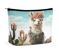 RTFNGLS Mexican Llama Green Portable Travel Toiletries Makeup Bag Bathroom Storage Bag Makeup Bag Portable Makeup Bag Large Capacity Travel Makeup Bag Organize, style, One Size