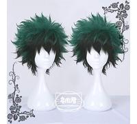 RTGFS Short Green Japanese Anime My Hero Academia Midoriya Izuku Boku No Hero Academia Gradient Wig Cosplay Hair Halloween