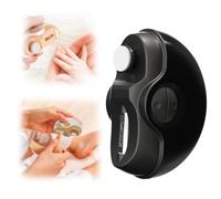 RTHANO 3-in-1 Electric Polishing Automatic Nail Clipper, 2025 New Finger and Toe Electric Nail Trimmer, 2 Adjustable Speeds, Thick Toenail Elderly Electric Toenail Cutter (red) (Black)