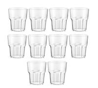 Rthynti 10PCS Acrylic Plastic Tumblers, Reusable Clear Plastic Cups, 260ml Reusable Acrylic Tumblers Unbreakable Drinking Party Glasses for Juice Whiskey Wine BBQ Picnic