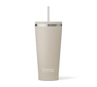 RTIC 20oz Everyday Tumbler Insulated Stainless Steel Portable Travel Coffee Cup with Straw, Ceramic Lining, Spill-Resistant Lid, BPA-Free, Hot and Cold Drink, Beach