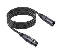 Rtinle XLR Cable, 3-Pin XLR Female to 3-Pin Male, Stereo Microphone Cable, for Studio, Stage, Podcast, Live Streaming, 2 M