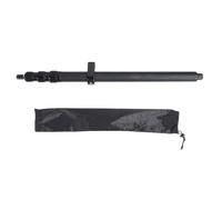 RTK GPS Survey Prism Pole, Aluminum Alloy Telescopic Surveying Rod with Bubble, 1.5 Meter Rotating Locking Land Surveying Pole for Measurement