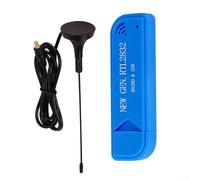 RTL-SDR Receiver, USB 2.0 Digital TV Tuner Dongle with RTL2832 ADC Chip 0.5PPM TCXO MCX Connector for Software Defined Radio(Host + Antenna)