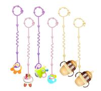 RTMOK Toy Straps for Baby, Silicone Setpacifier Clip,Applies to Car Seat Teether,High Chair,Stroller Accessories,Baby Clips,Cribs,Rocking Chair (Multicolored)
