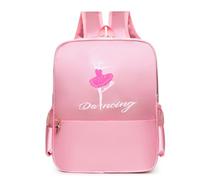RTMYOR Girls Cute Ballet Dance Bag, Backpack,Sports SchoolBag,Ballerina Duffle Bag,for Dancer Girls (Pink Dancer)