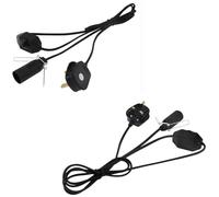 RTNLIT 2 Pack Himalayan Salt Lamp Cord with Dimmer Switch, 1.8m Original Replacement Power Cable with E14 Bulb Holder, UK Plug Light Fitting Spare, for Crystal Salt Rock Table Lamp,
