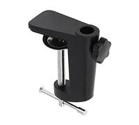 RTNLIT Universal C Shape Table Mounting Clamp for Microphone Suspension Boom Scissor Arm Stand Holder with Adjustable Positioning Screw, Fits up to 2.16"/5.5cm Desktop Thickness-Black
