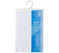 RTO Aida 11 Count Cross Stitch, 100% Cotton, White, 39 x 45 cm