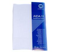 RTO Aida 11 Count Fabric, White, 49 x 45cm
