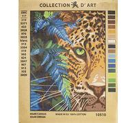 RTO CD10510 Collection D'Art Needlepoint Printed Tapestry Canvas 40X30cm-Leopard, Leopard