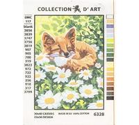 RTO Collection D'art Needlepoint Printed Tapestry Canvas 22X30cm-Fox