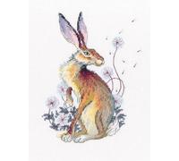 RTO Counted Cross Stitch Kit - Among Silver Dandelions - Hare