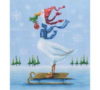 RTO counted cross stitch kit "On ice", 24,5x27cm, DIY