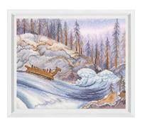 RTO counted cross stitch kit "River of Time", 25,5x21cm, DIY