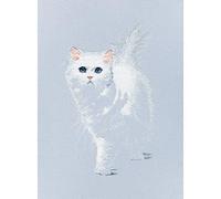 RTO Counted Cross Stitch Kit - White Cat - M780 - Lightsome