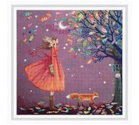 RTO Counted Cross Stitch kit Wish Tree M70044, DMC Mouline Thread, Zweigart Aida, Embroidery Needlework DIY Adult, 30,5x30,5 cm/12x 12