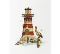 RTO RTM394 Cross-Stitch Kit/Motif Lighthouse with Pelican 25 x 17 cm