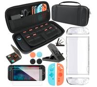 RTop 12 in 1 Accessories Kit for Nintendo Switch 2 (2025) | Family Bundle Accessories Kit with Carrying Case& Screen Protector,Dockable Protective Case Cover,Stand Mount and More