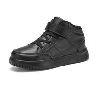 RTOUNT Unisex Boys Sports Shoes Kids Girls Running Shoes Children's Shoes Breathable Outdoor Trainers Leisure Trainers, All black, 8.5 UK Child