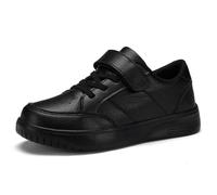 RTOUNT Unisex Boys Sports Shoes Kids Girls Running Shoes Children's Shoes Breathable Outdoor Walking Shoes Lightweight Breathable Leisure Road Running Shoes, All black, 2.5 UK Child