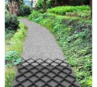 RTOWERM 2 Inch Geogrid Driveway, Gravel Ground Grid 3ft/ 5ft/ 10ft/ 15ft/ 20ft/25ft/ 30ft Sidewalk Ground Grid Stabilizer for Gravel, Permeable Pavers Grids for Reinforcement Patio Path(1m x 8m (3.3X2